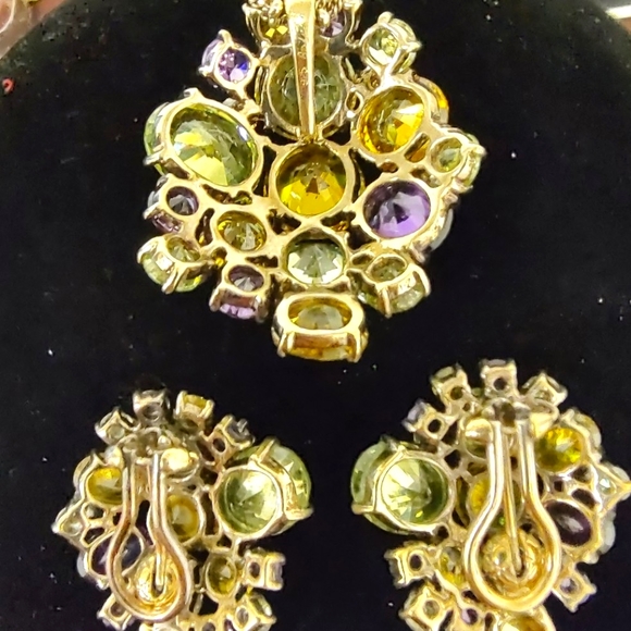 VINTAGE Limited Edition Set of DESEO Earrings and Necklace by Artē Madrid - Picture 3 of 13